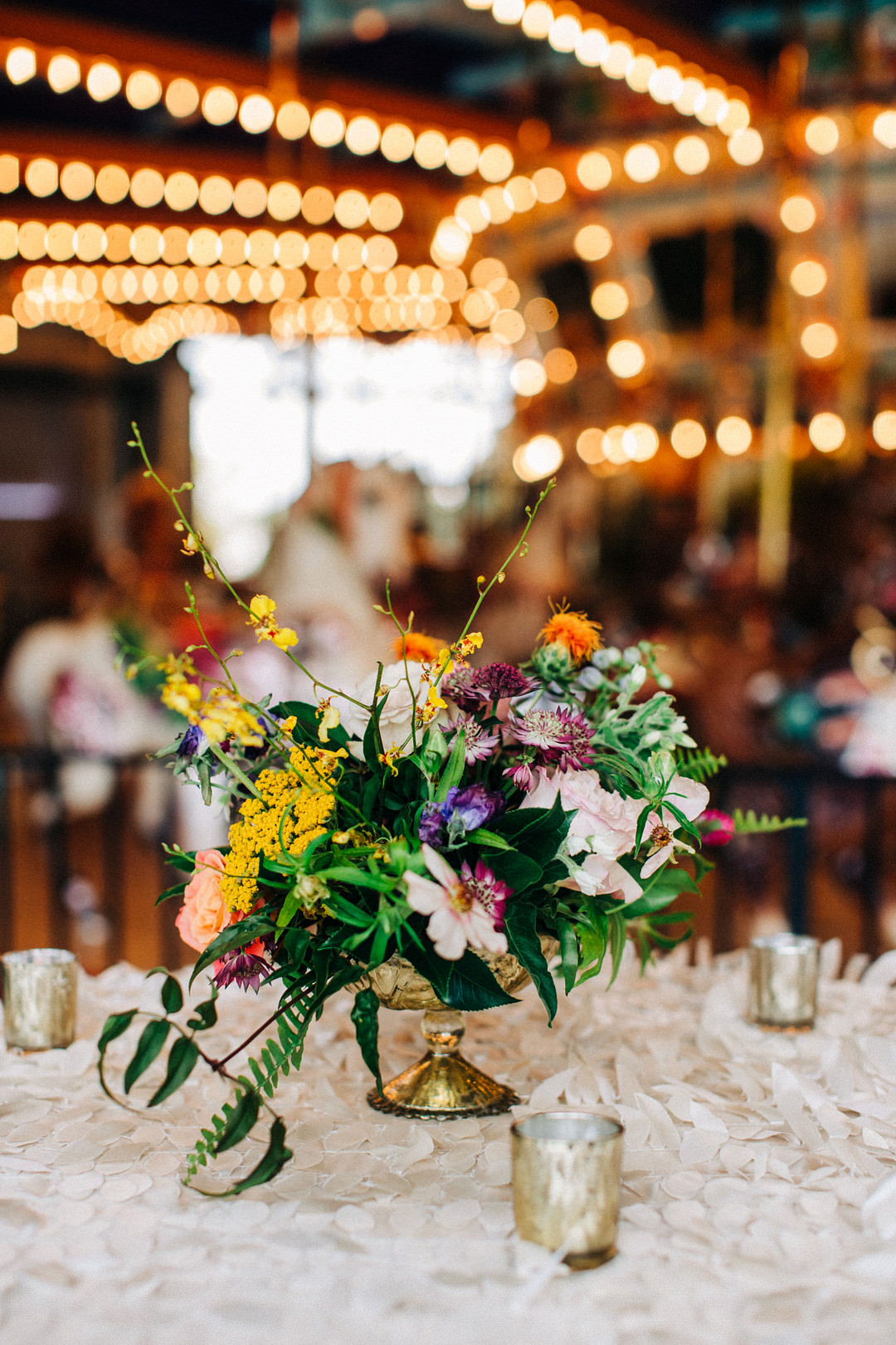Colourful Museum Wedding Taylor Square Photography Centrepiece Flowers Decor