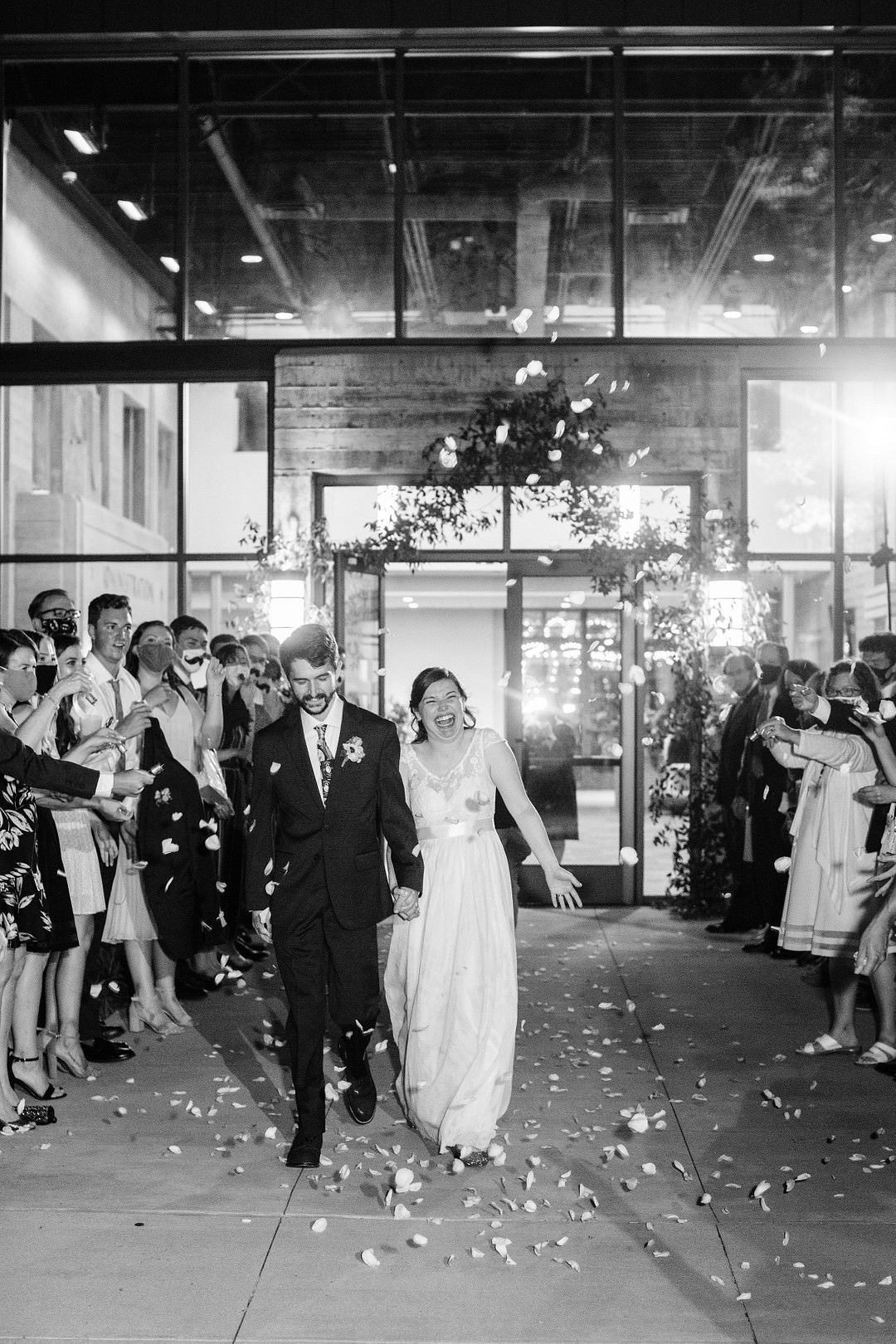 Colourful Museum Wedding Taylor Square Photography Confetti Throw