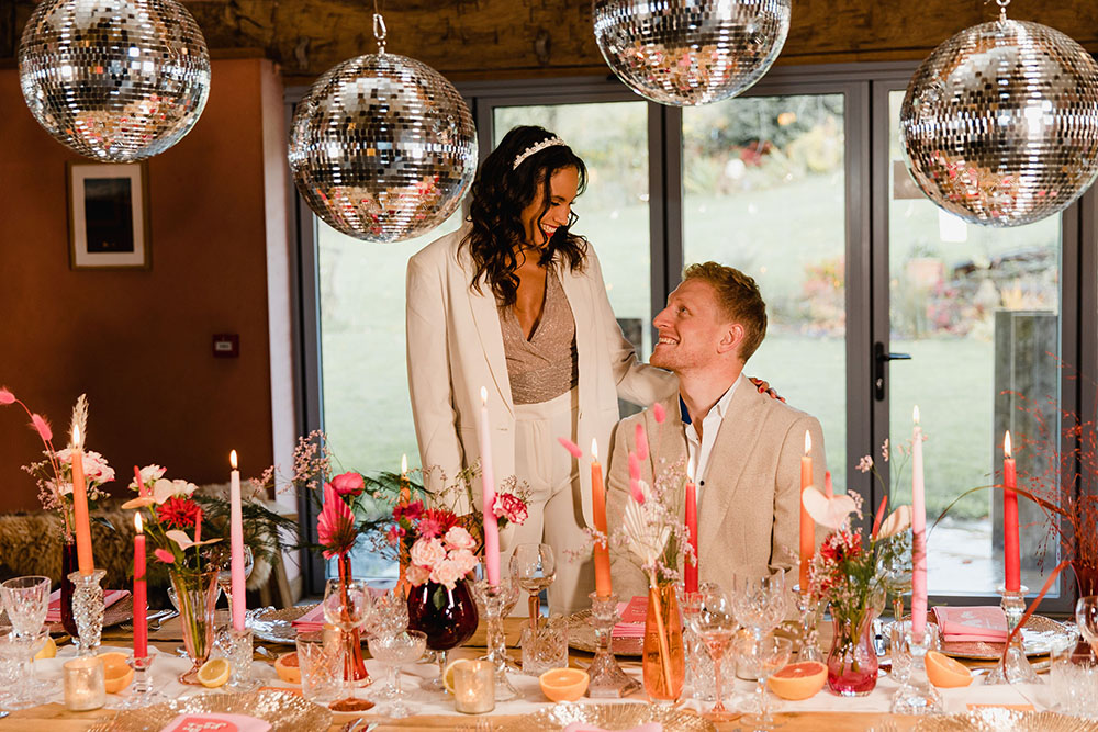 Disco Ball Wedding Michelle Huggleston