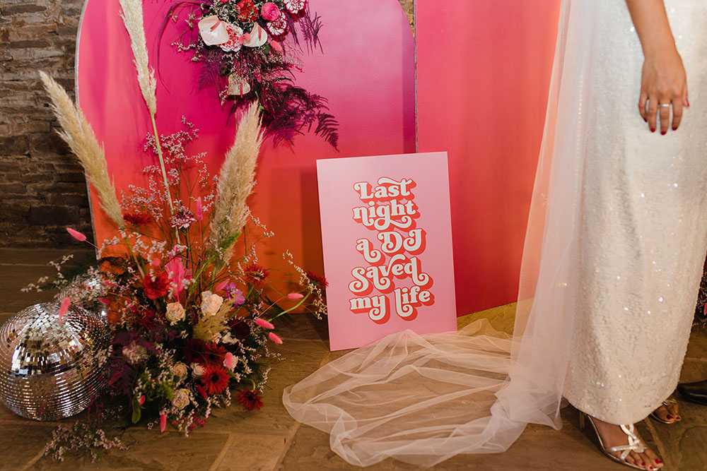 Disco Ball Wedding Michelle Huggleston