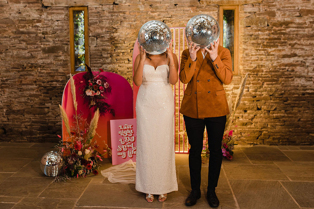 Disco Ball Wedding Michelle Huggleston