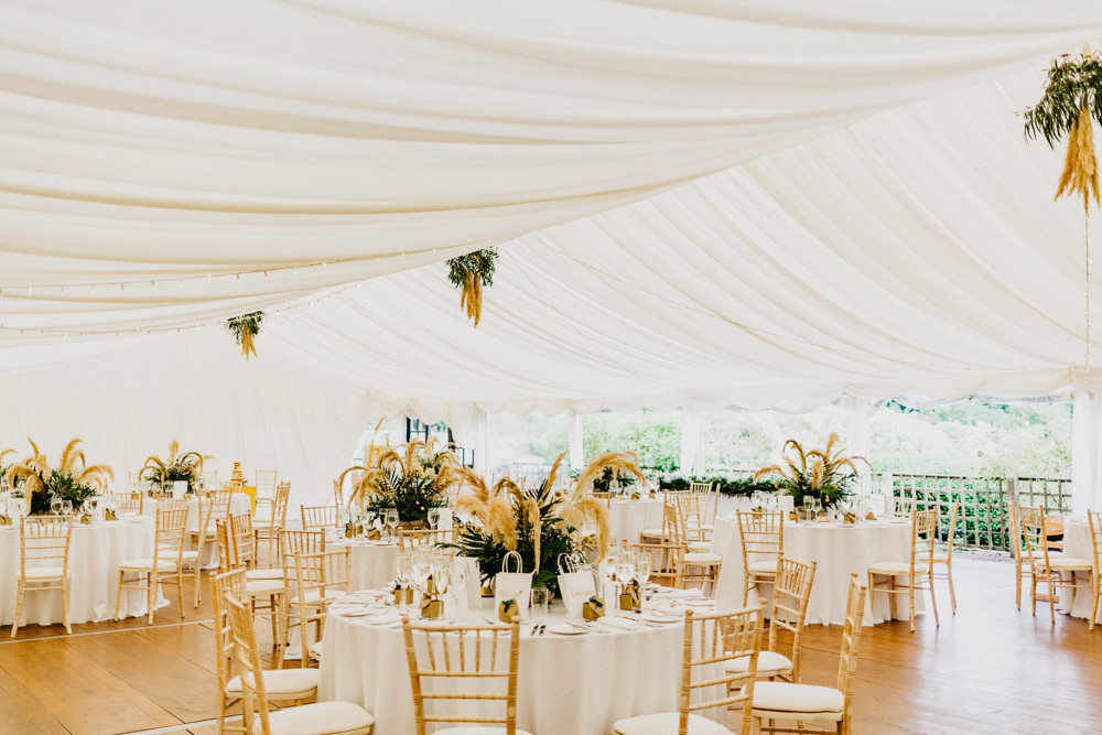 Marquee Reception Decor Elsick House Wedding Firefly and Embers Photography