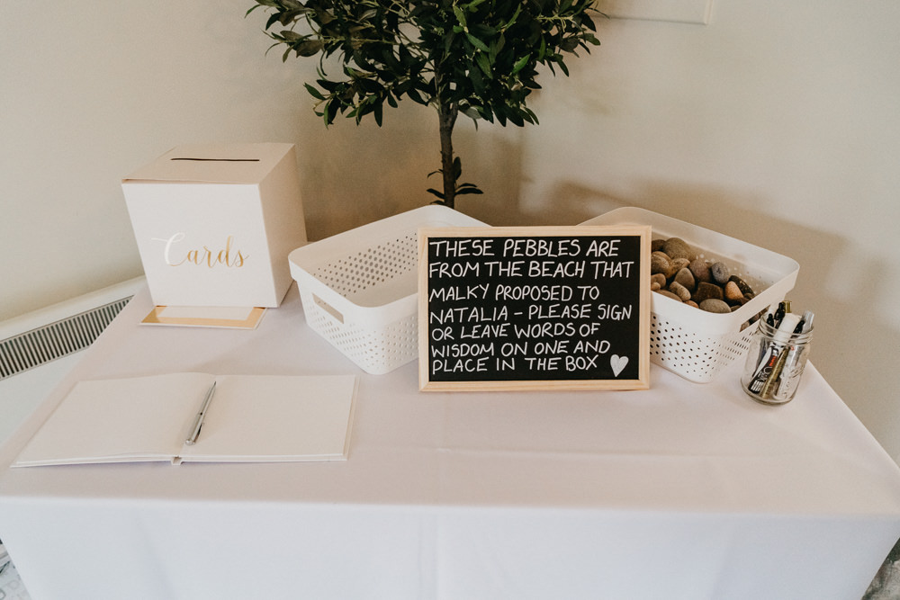 Pebble Guest Book Elsick House Wedding Firefly and Embers Photography
