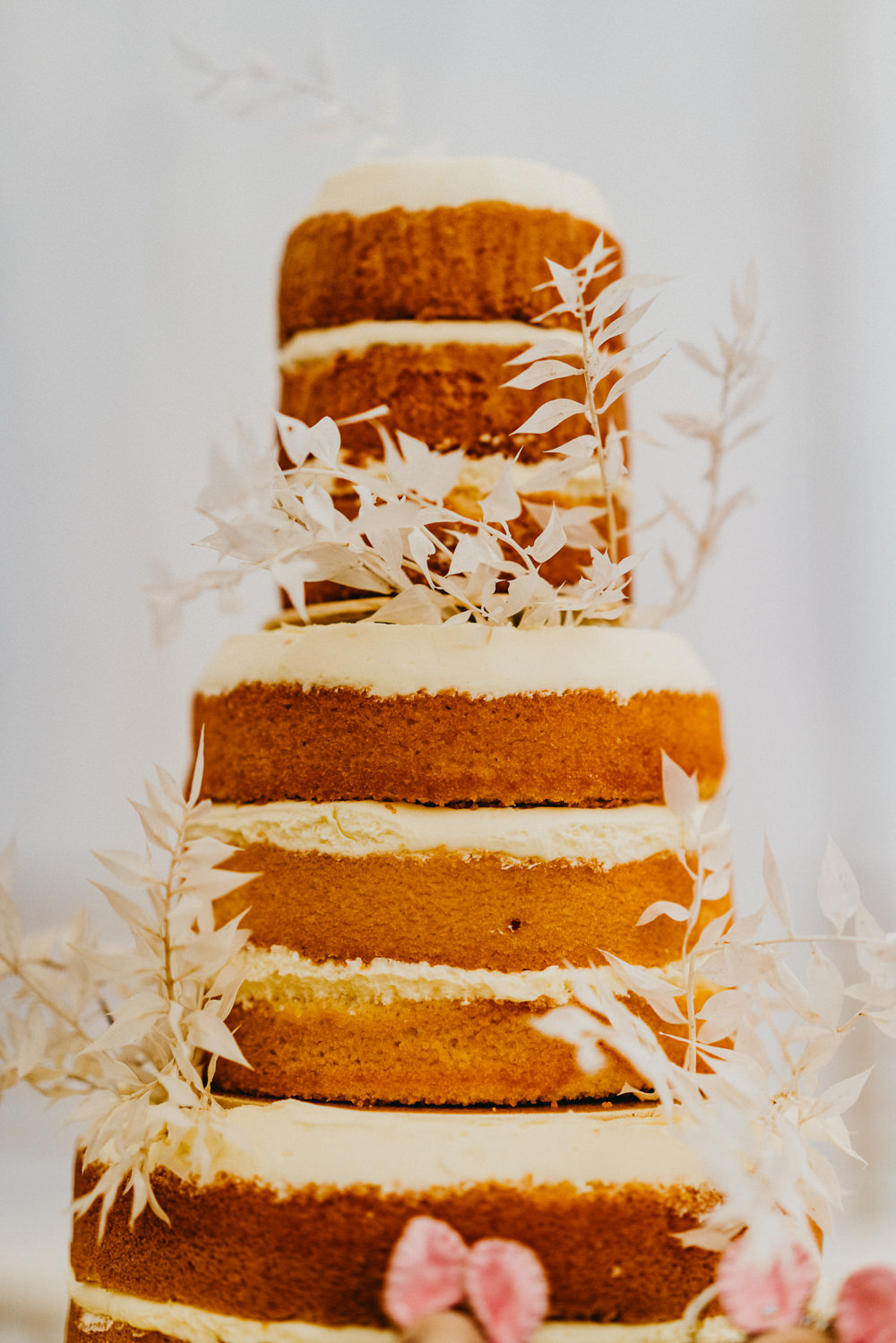 Naked Cake Sponge Layer Elsick House Wedding Firefly and Embers Photography