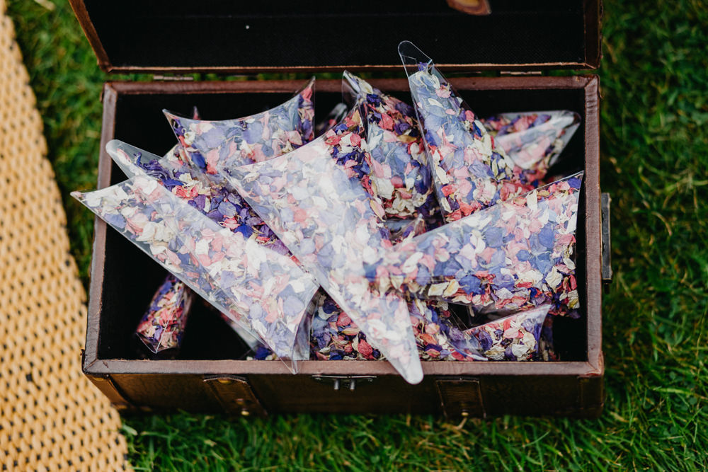 Confetti Cones Elsick House Wedding Firefly and Embers Photography