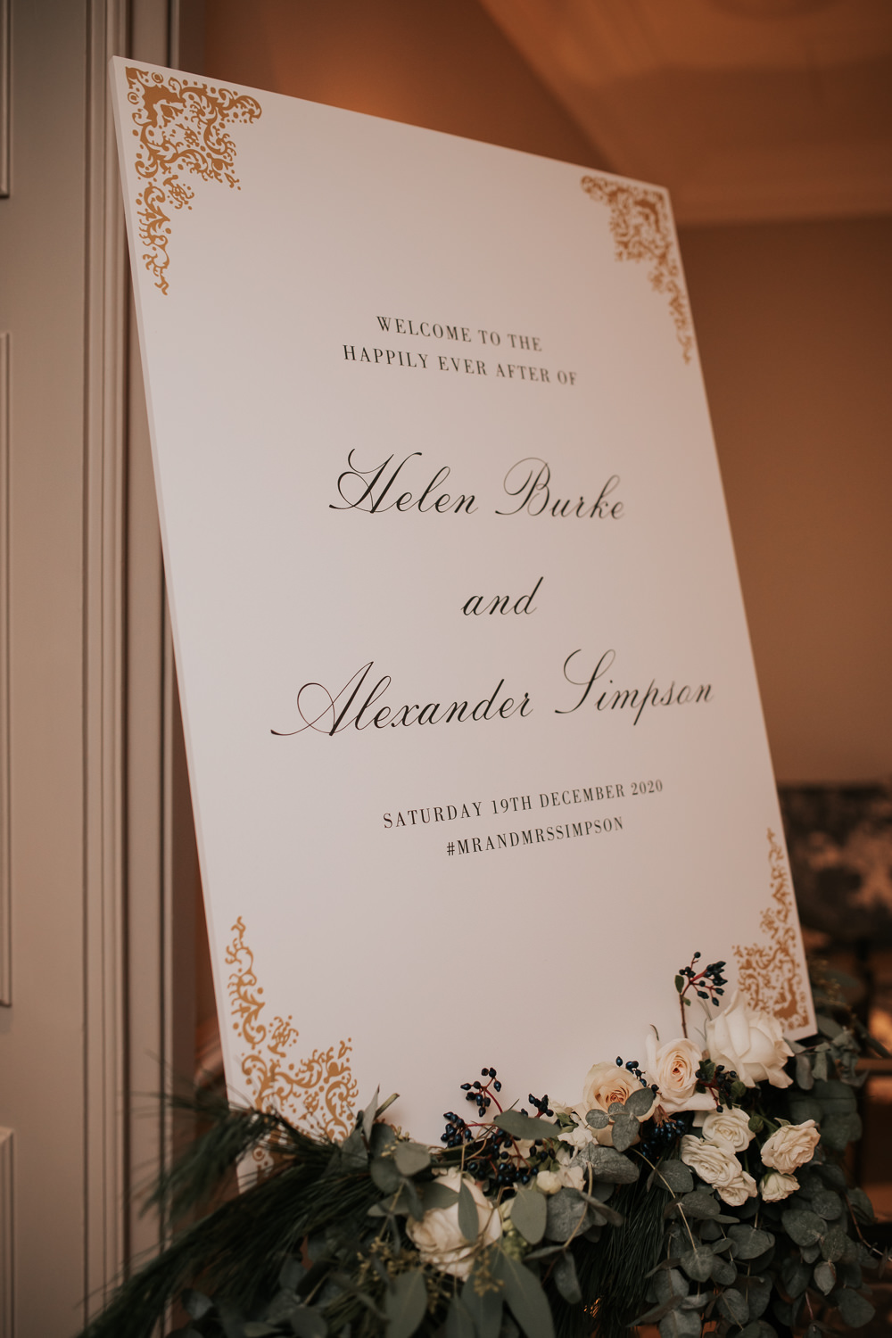 Sign Signs Signage Four Seasons Hampshire Wedding Kate Gray Photography