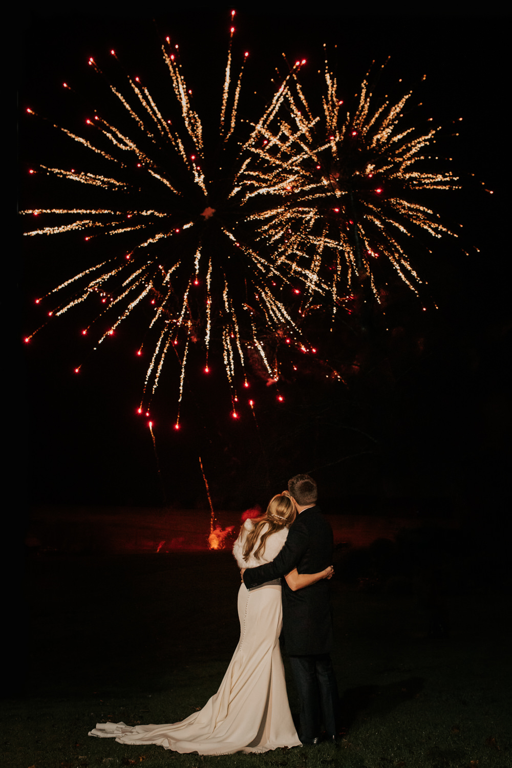 Fireworks Four Seasons Hampshire Wedding Kate Gray Photography