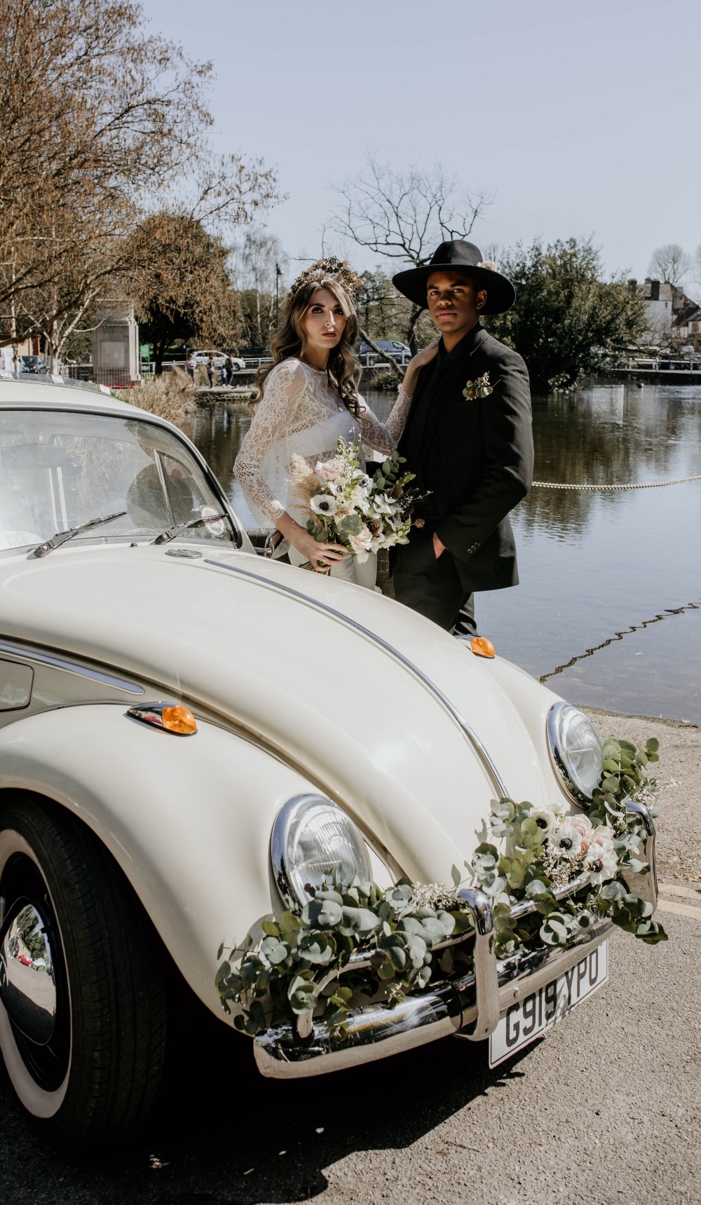 Interstellar Wedding Ideas Doriane Descamps Photography VW Beetle Transport Car