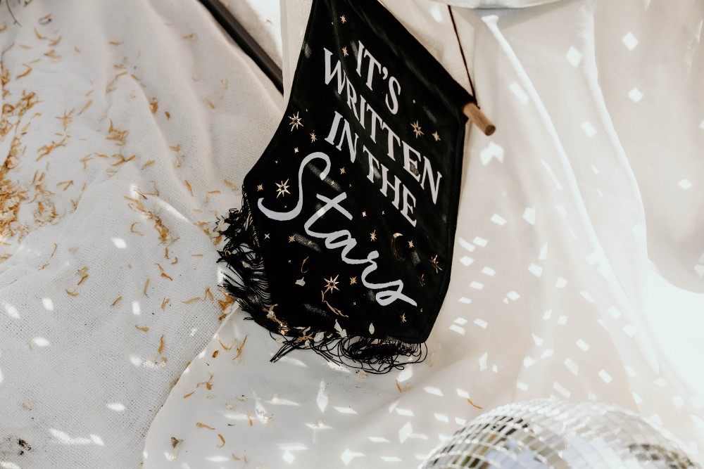 Banner Sign Interstellar Wedding Ideas Doriane Descamps Photography