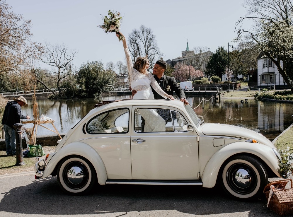 VW Beetle Transport Car Interstellar Wedding Ideas Doriane Descamps Photography