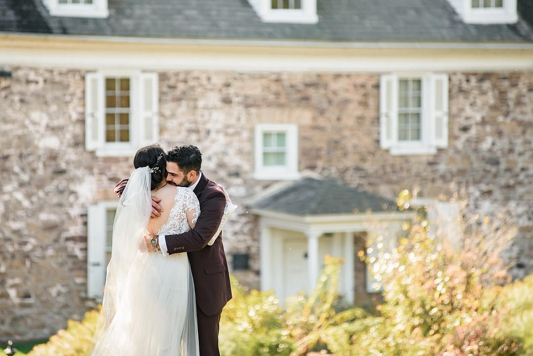 First Look John James Audubon Center Wedding Kerry McIntyre Photography