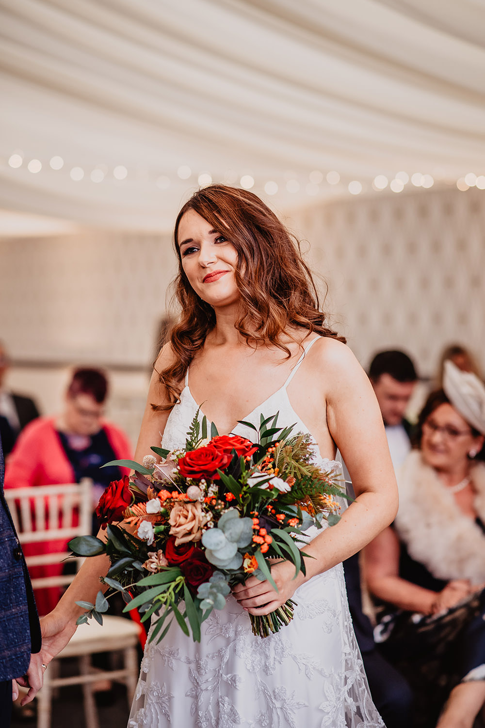 Dress Gown Bride Bridal Lace Kilmore Country House Wedding Crazy Happy Love