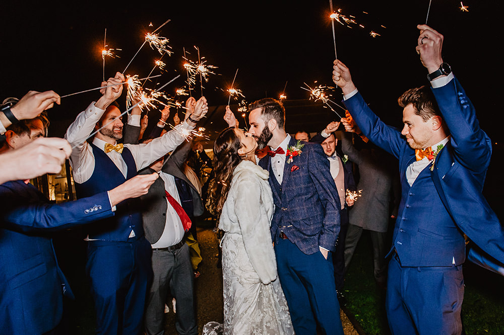 Sparkler Sparklers Kilmore Country House Wedding Crazy Happy Love