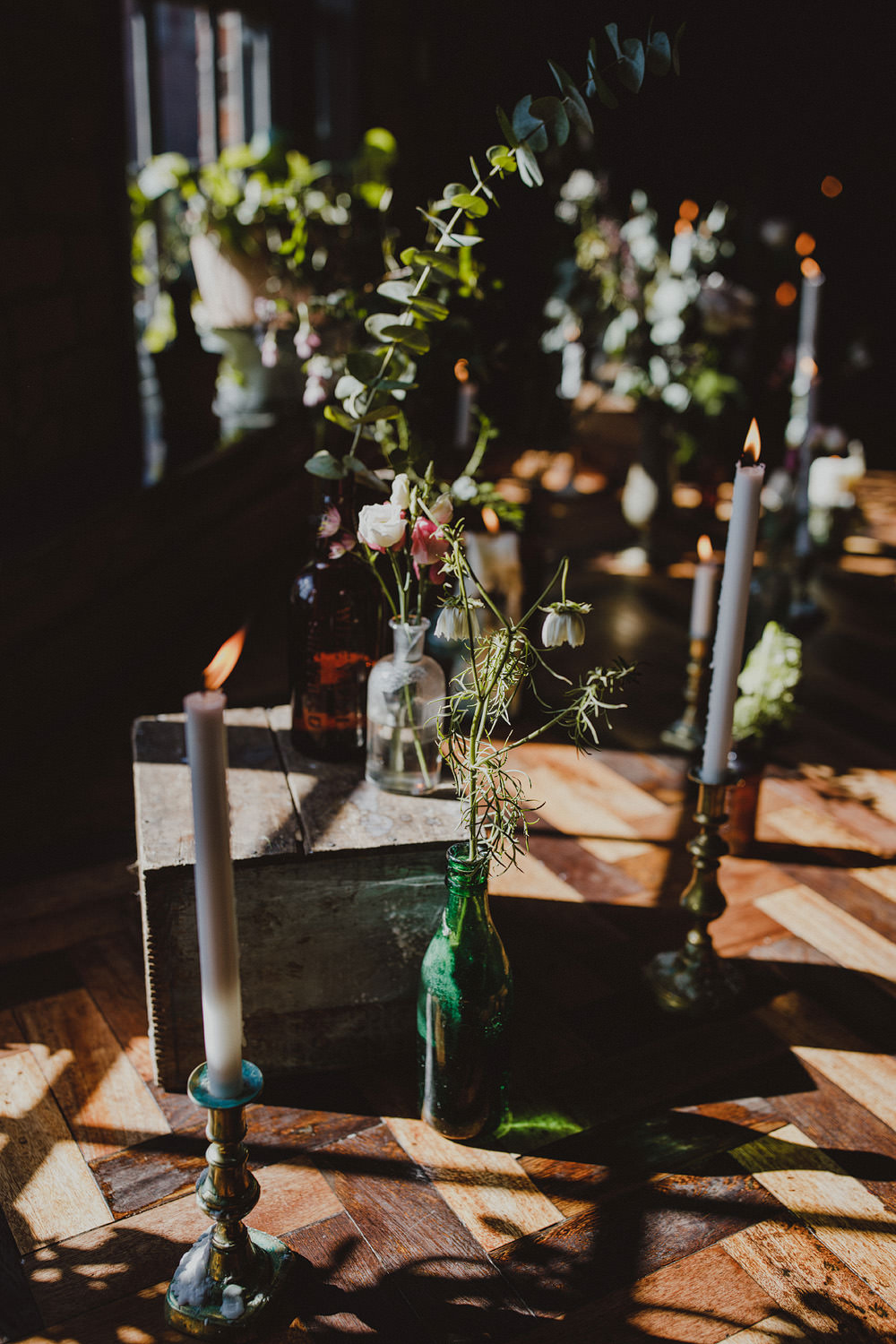 Mowbray Wedding Photography34 Table Decor Centrepiece Flowers Candles