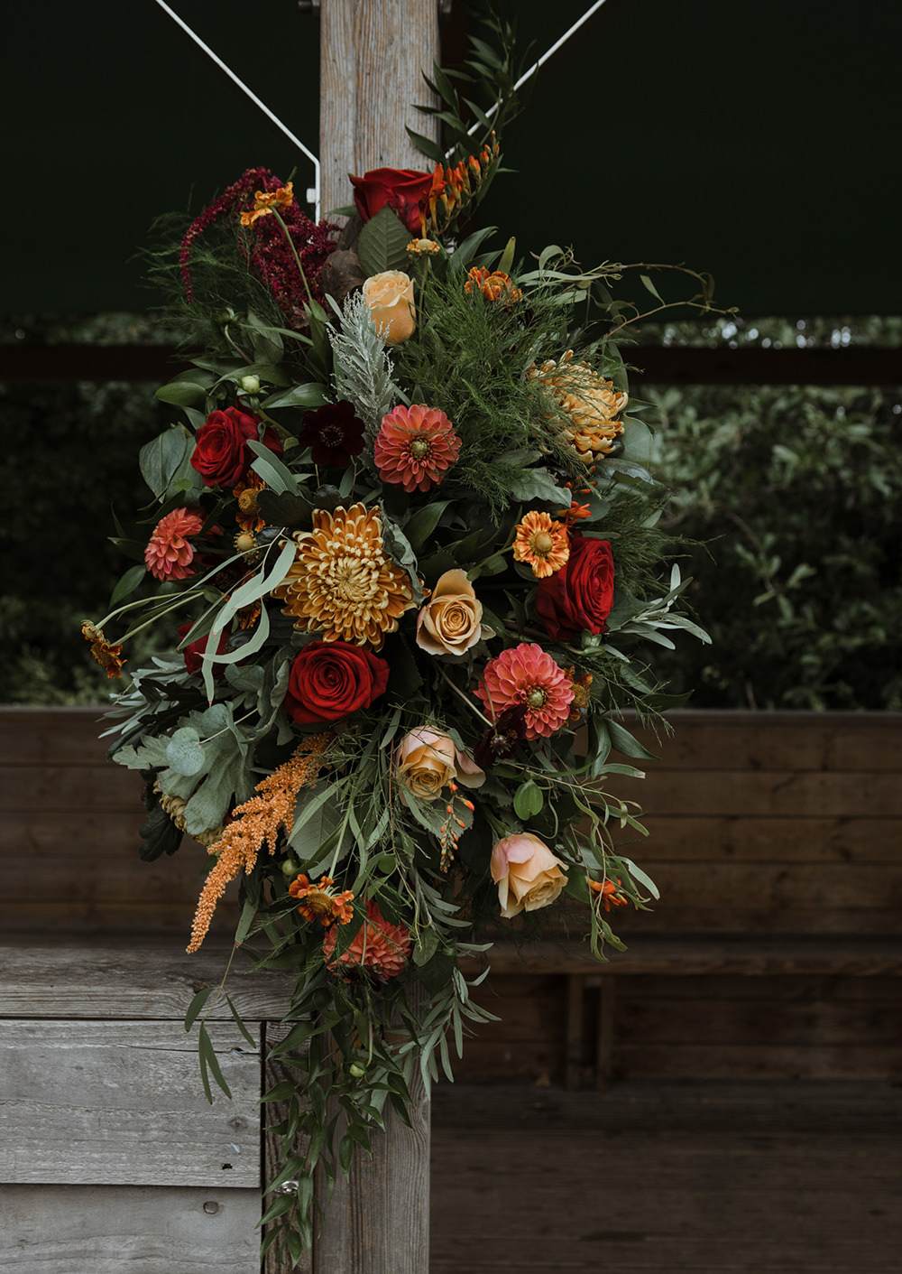 Outdoor Ceremony Flowers Park Wedding Eloise & Mitch