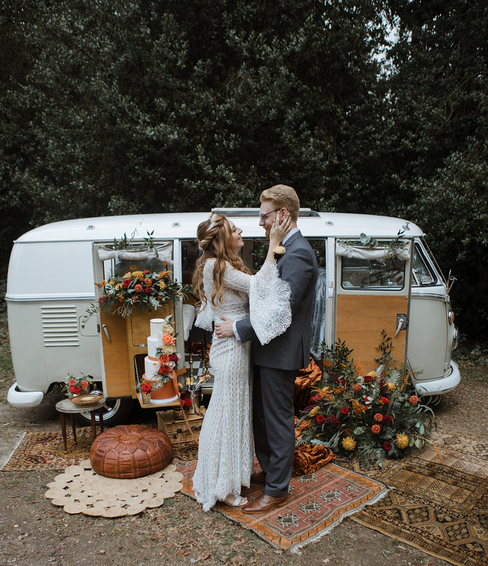 VW Campervan Photo Booth Transport Park Wedding Eloise & Mitch
