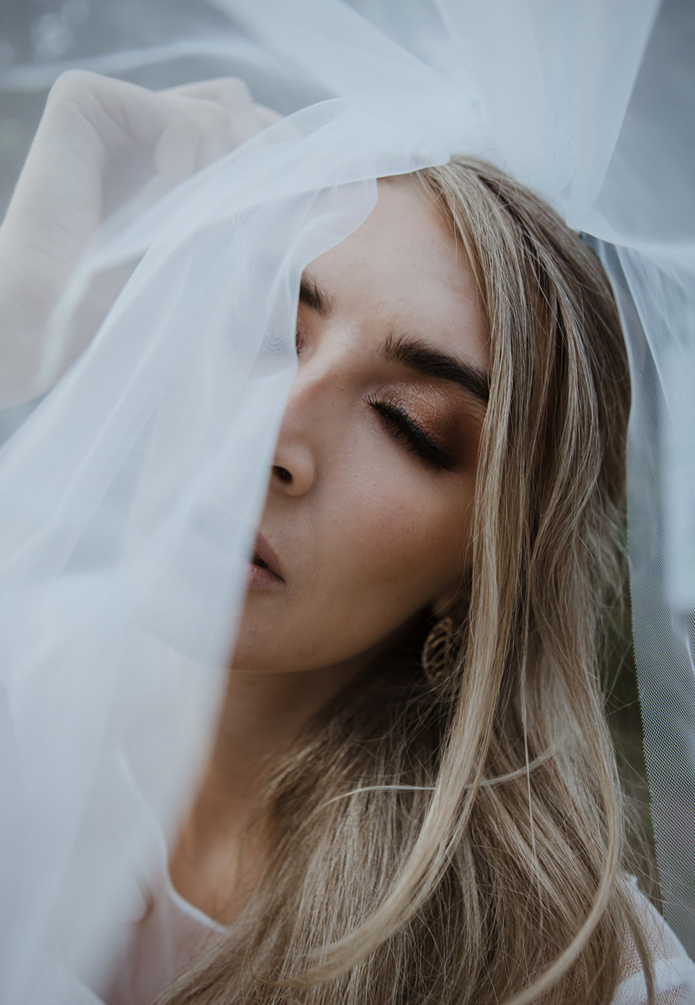 Bride Bridal Make Up Park Wedding Eloise & Mitch
