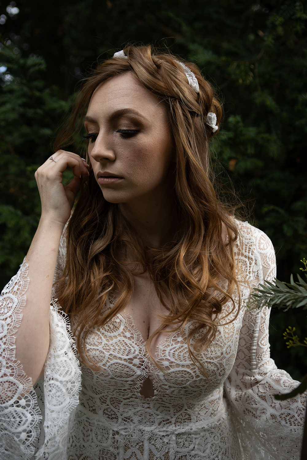 Bride Bridal Make Up Park Wedding Eloise & Mitch