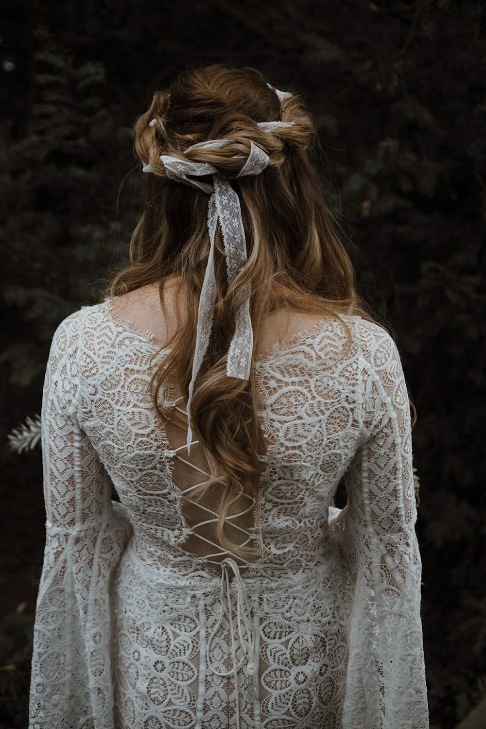 Bride Bridal Hair Style Up Do Half Up Half Down Braid Plait Park Wedding Eloise & Mitch