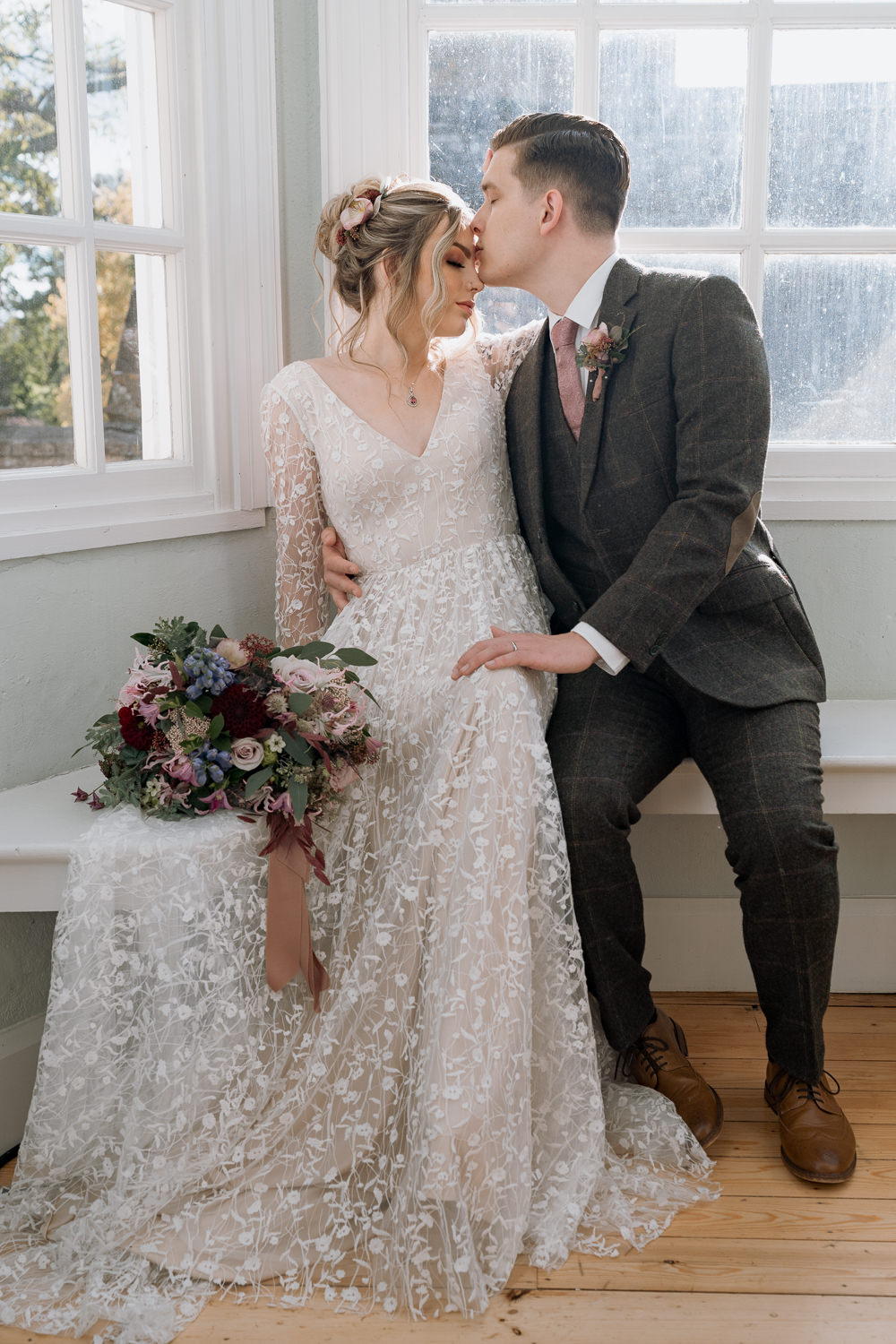 Purple Winter Wedding Steph Kiely Photography