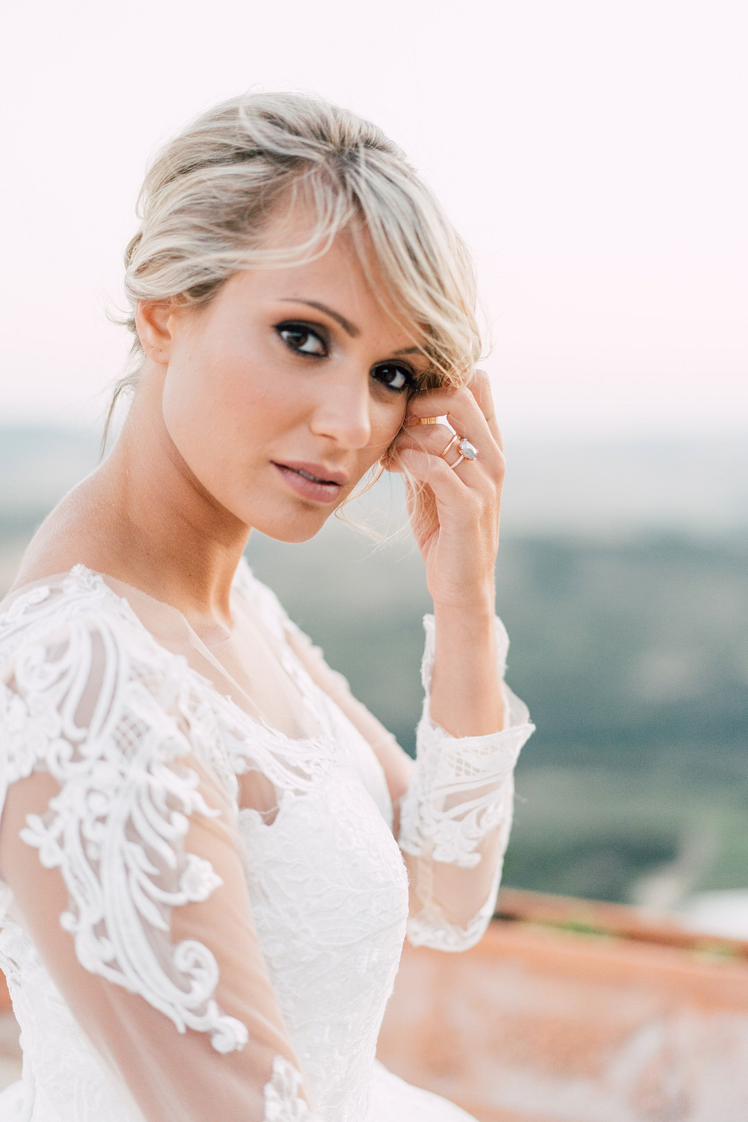 Bride Bridal Make Up Tuscany Elopement Serena Genovese