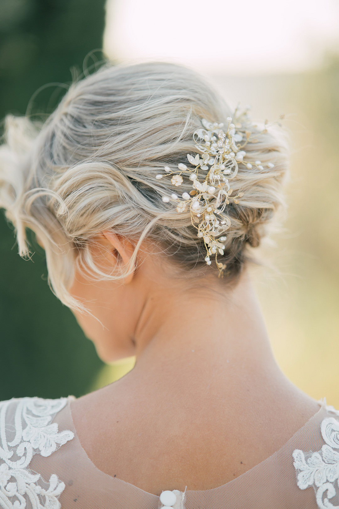 Bride Bridal Hair Style Up Do Tuscany Elopement Serena Genovese