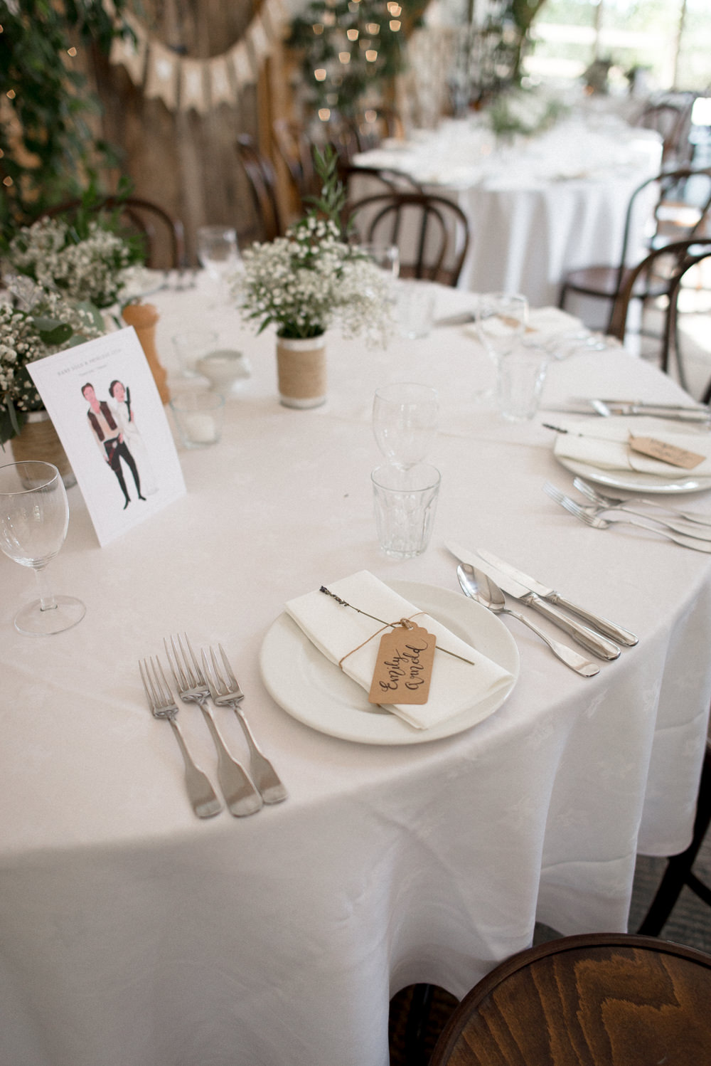 Round Tables Decor Whimsical Summer Wedding Lyra and Moth