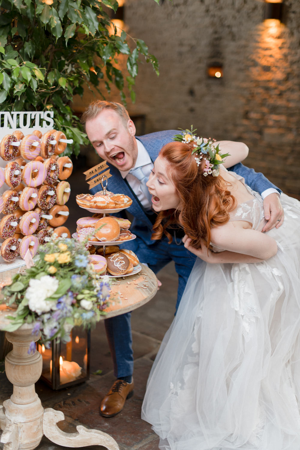 Doughnut Donut Cake Stand Whimsical Summer Wedding Lyra and Moth