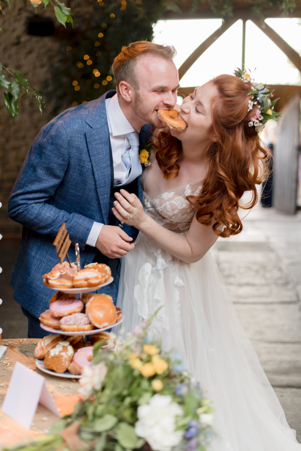 Doughnut Donut Cake Stand Whimsical Summer Wedding Lyra and Moth