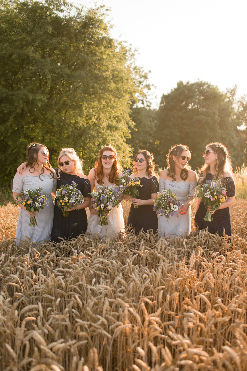 Bridesmaids Bridesmaid Dress Dresses Mismatched Whimsical Summer Wedding Lyra and Moth
