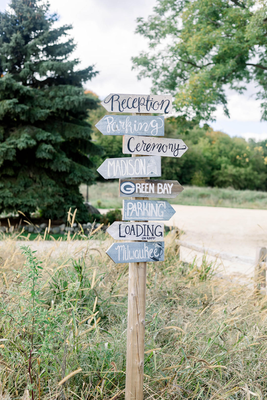 Wisconsin Micro Wedding Nicole Miro Photography Sign Signs Signpost Signage