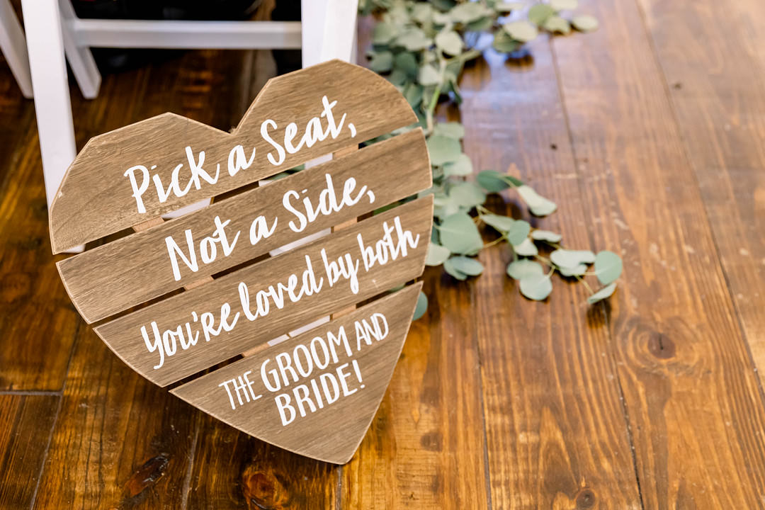 Signs Signpost Signage Wisconsin Micro Wedding Nicole Miro Photography