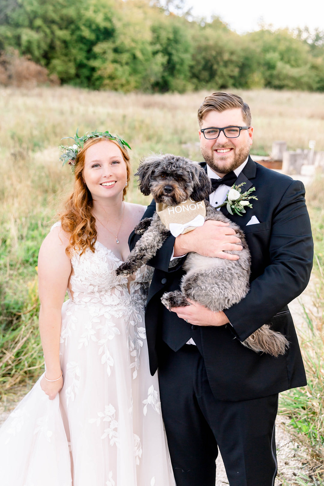 Dog Pet Wisconsin Micro Wedding Nicole Miro Photography