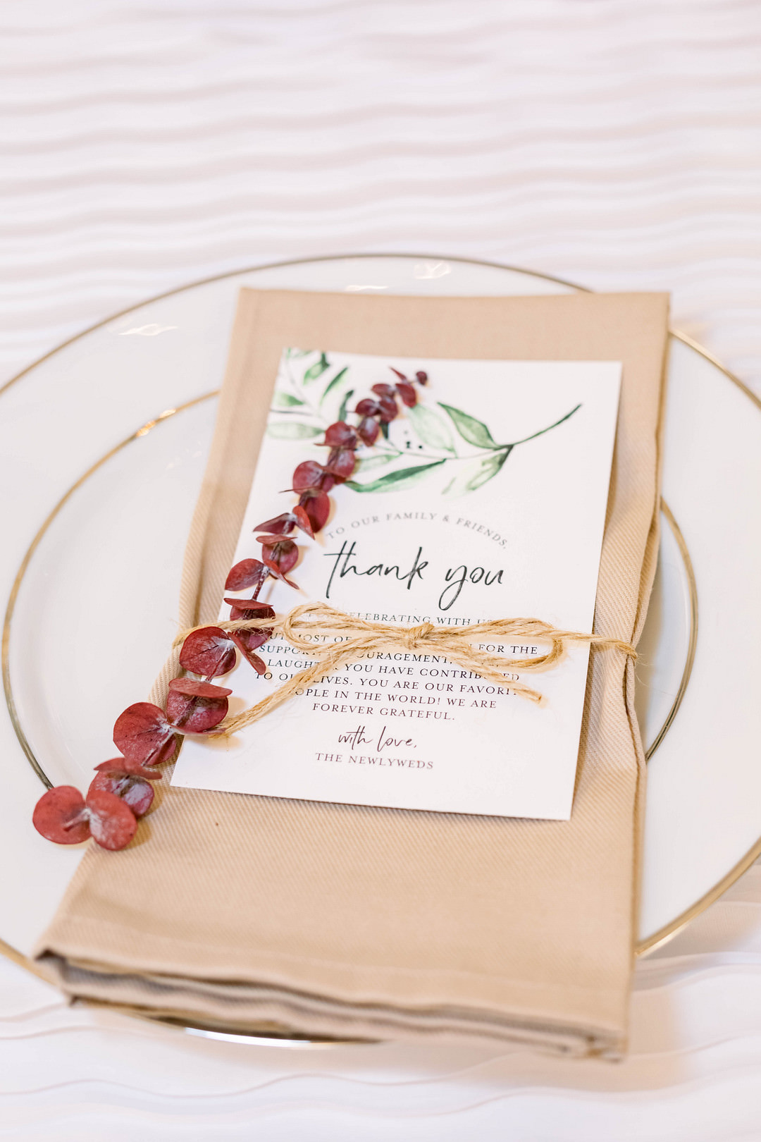 Place Setting Decor Wisconsin Micro Wedding Nicole Miro Photography