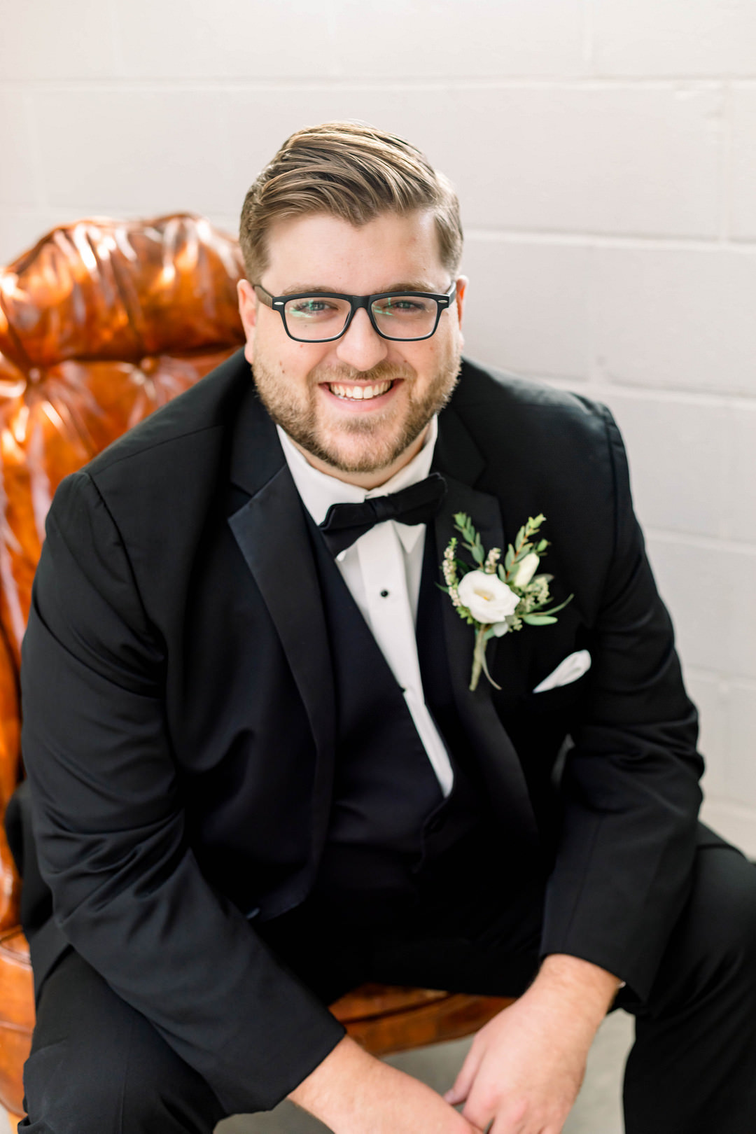 Groom Suit Tux Tuxedo Wisconsin Micro Wedding Nicole Miro Photography