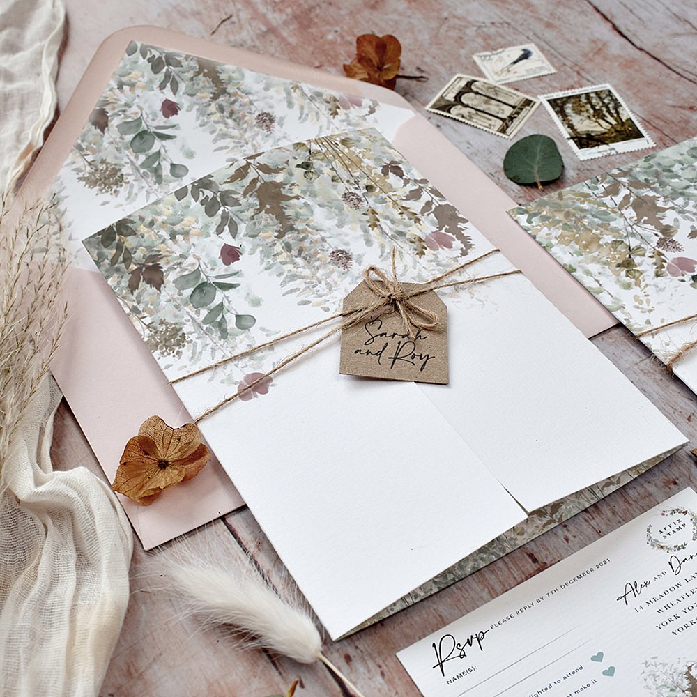 Rustic Wedding Stationery by Julia Eastwood