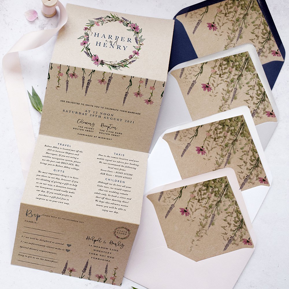 Rustic Wedding Stationery by Julia Eastwood