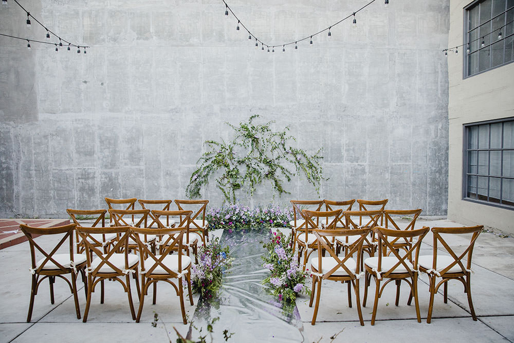 Ceremony Set Up Decor Flowers Greenery Backdrop Aisle Art Wedding Ideas Maribel Farina Photography