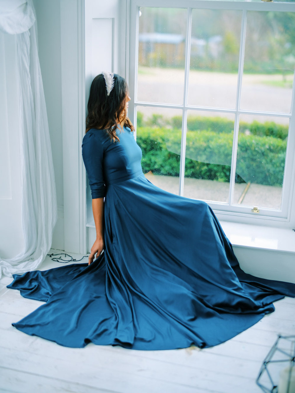 Blue Wedding Dress Into The Light