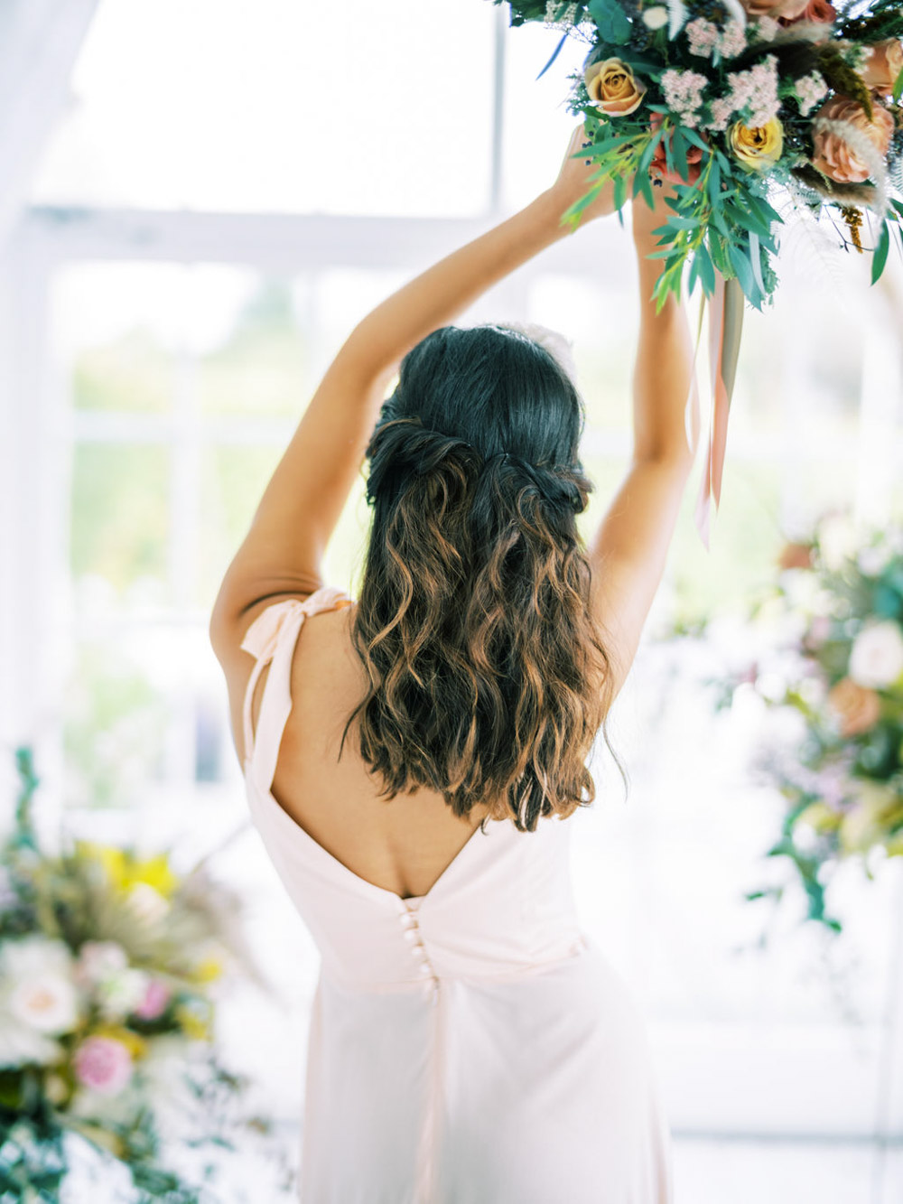 Blue Wedding Dress Into The Light