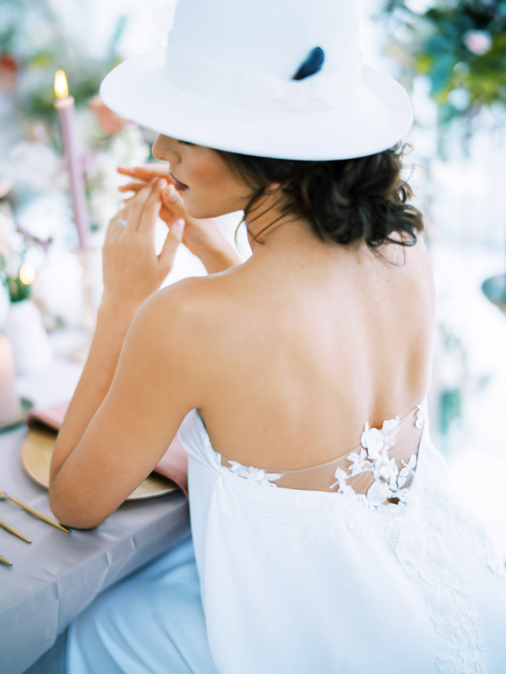 Blue Wedding Dress Into The Light