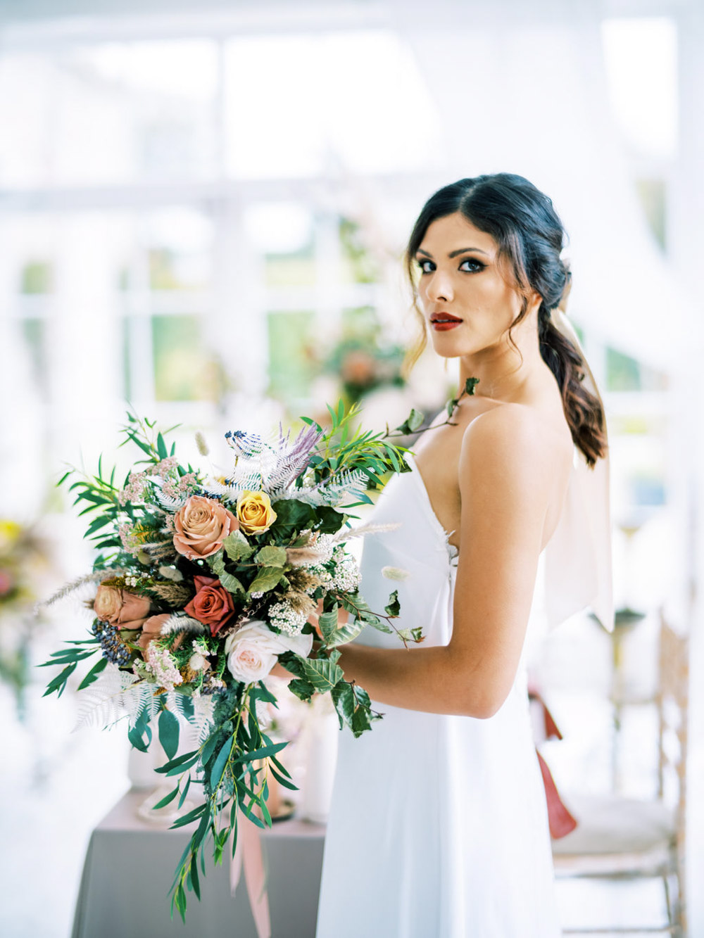Blue Wedding Dress Into The Light