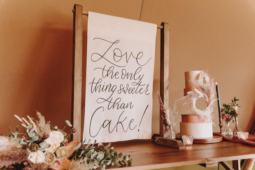 Calligraphy Sign Signs Signage Botanical Tipi Wedding Georgi Mabee