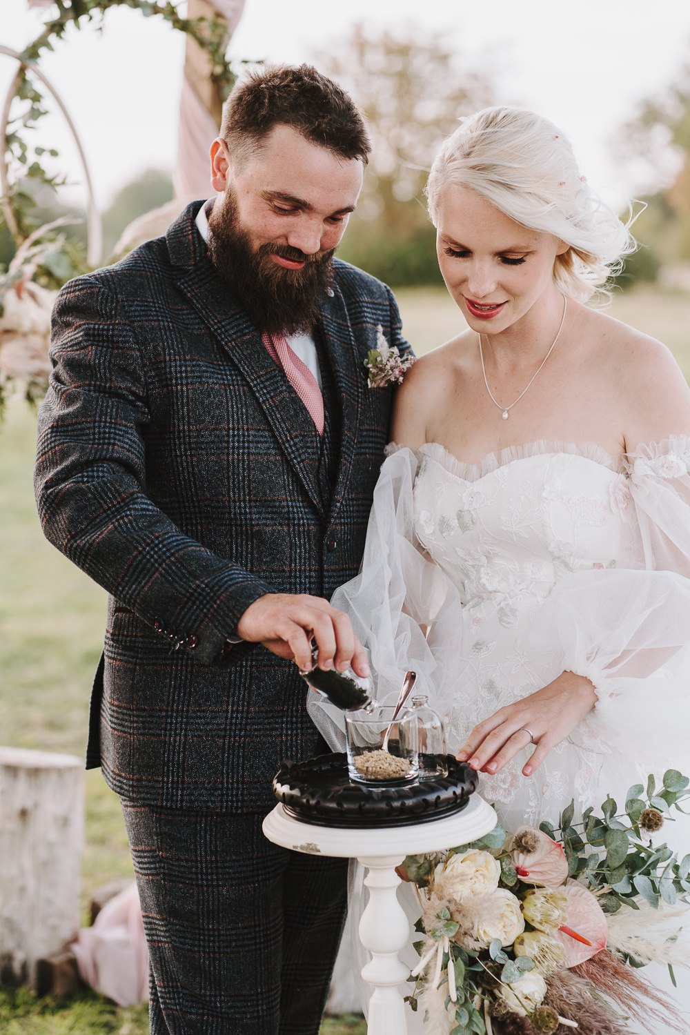 Ceremony Ritual Botanical Tipi Wedding Georgi Mabee