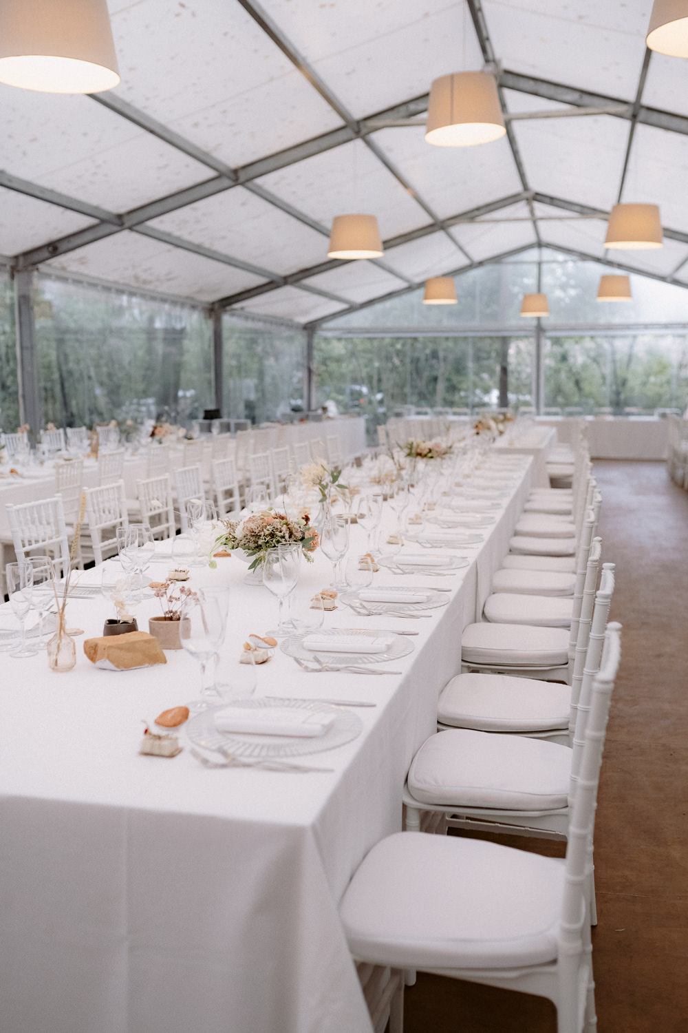 Clear Marquee Venue Reception Cantina Sant Amico Wedding Flavia Eleonora Tullio