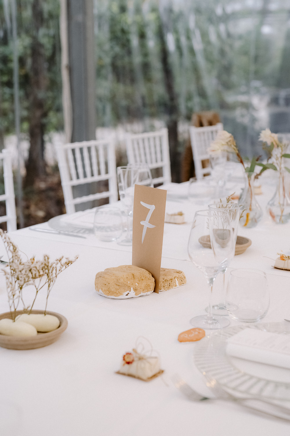 Table Number Cantina Sant Amico Wedding Flavia Eleonora Tullio
