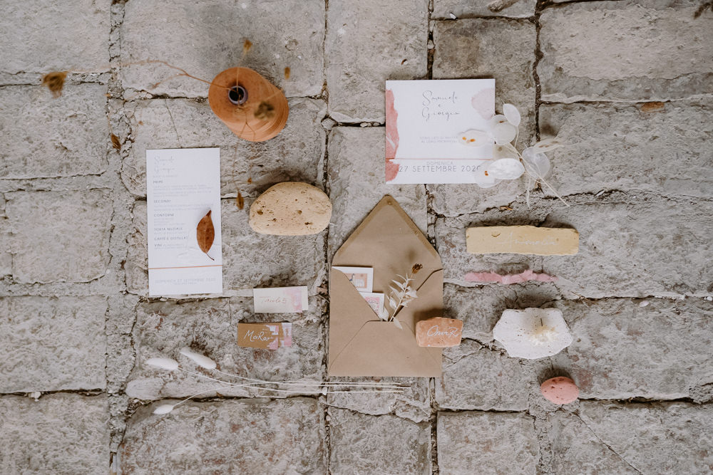Stationery Invite Invitation Cantina Sant Amico Wedding Flavia Eleonora Tullio