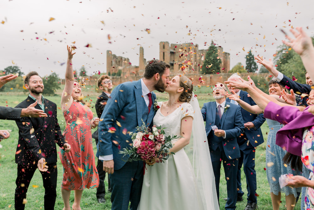 Church Wedding Reception Hannah K Photography Confetti Throw