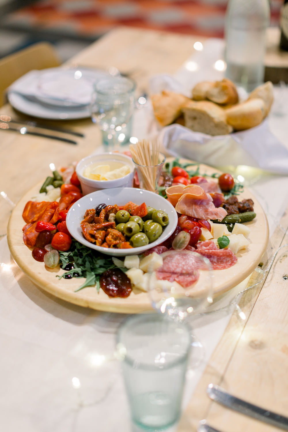 Grazing Platter Sharing Tray Food Church Wedding Reception Hannah K Photography