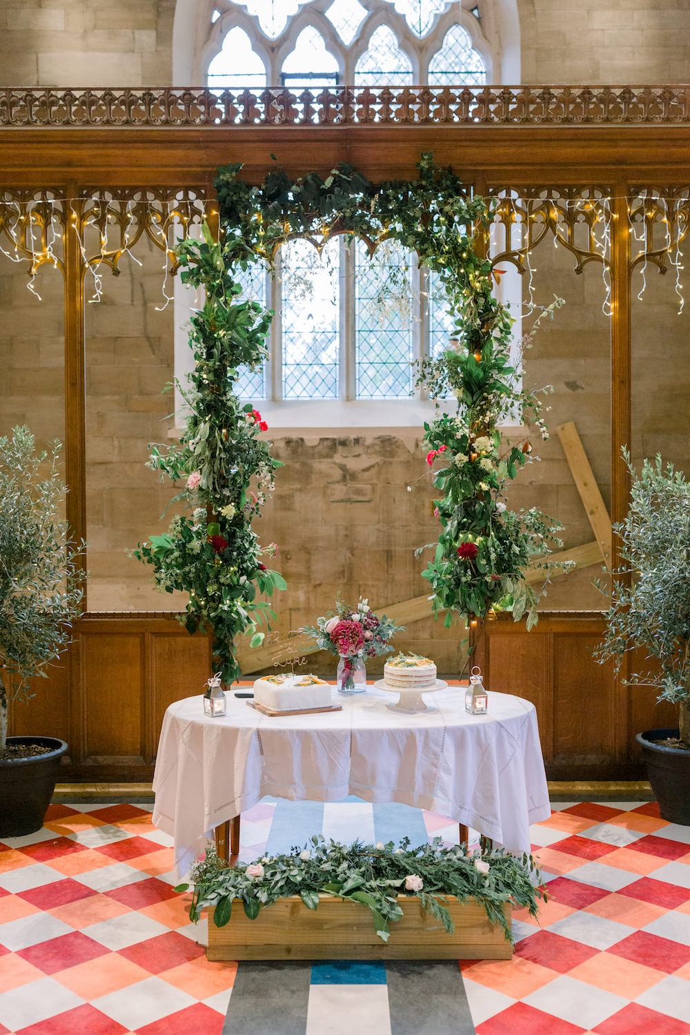 Flower Greenery Arch Backdrop Decor Church Wedding Reception Hannah K Photography